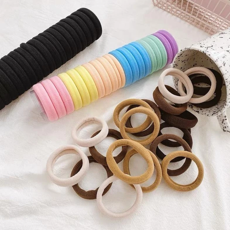 Hộp 20 cái dây chun buộc tóc nhiều màu
