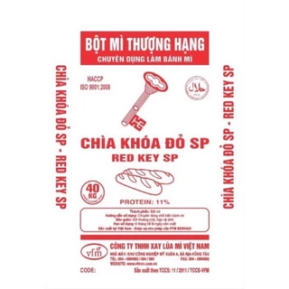 [Hoả Tốc] Tách lẻ 1kg bột mì cao cấp thượng hạng Chìa Khoá Đỏ dùng làm bánh mì, bánh ngọt, gato .