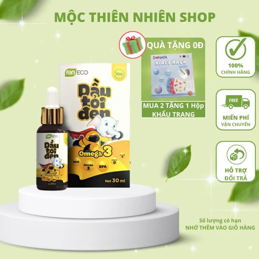 Chính hãng Tinh Dầu Tỏi Đen Omega 3 Faneco