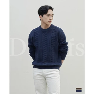 Áo len nam dài tay dệt vặn thừng - Dwarfs - Blend Mason Knit