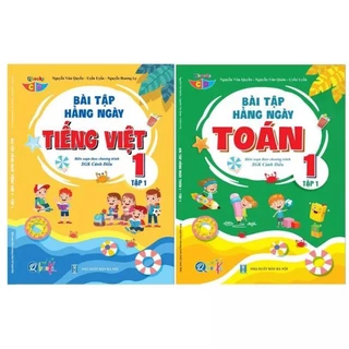 Sách - Combo Bài Tập Hằng Ngày Toán Và Tiếng Việt Lớp 1 - Cánh Diều - Tập 1