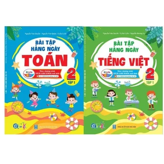 Sách - Combo Bài Tập Hằng Ngày Toán Và Tiếng Việt Lớp 2 - Cánh Diều - Tập 1