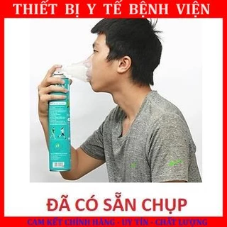 Bình Oxy Lá Xanh Cầm Tay, bình oxi Mini Bảo Vệ Hỗ Trợ Hô Hấp, hàng có tem kiểm định 99.9% oxi tinh khiết