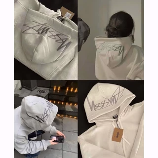 Áo Hoodie STUSSY THÊU NÓN phong cách đơn giản, hiệu quả, Unisex nam nữ hàn quốc Sgenz.studio