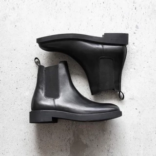 Giày Chelsea Boots Classic - Da Bò Nguyên Tấm Cổ Cao Tăng độ cao Cho Nam