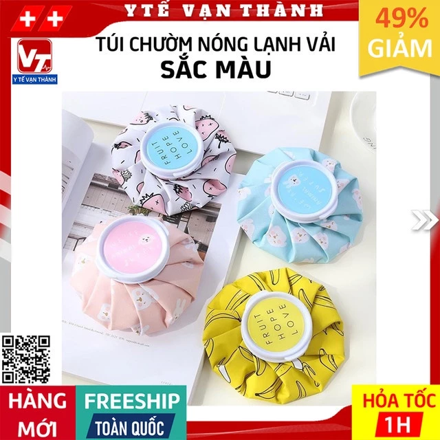 ✅ Túi Chườm Nóng Lạnh Vải Sắc Màu | Chườm Nóng Hạ Sốt, Chườm Lạnh Giảm Đau Nhức -VT0845