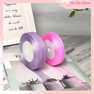 Ruy Băng Voan Trơn, Vải Organza Khổ 4cm Trang Trí Quà Tặng - Bó Hoa - Tiệc [Lẻ 1m, 5m]