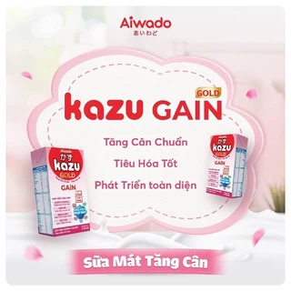 Combo 2THÙNG Sữa Kazu gold Gain Pha sẵn 110ml, [Thùng 48 hộp] date mới nhất