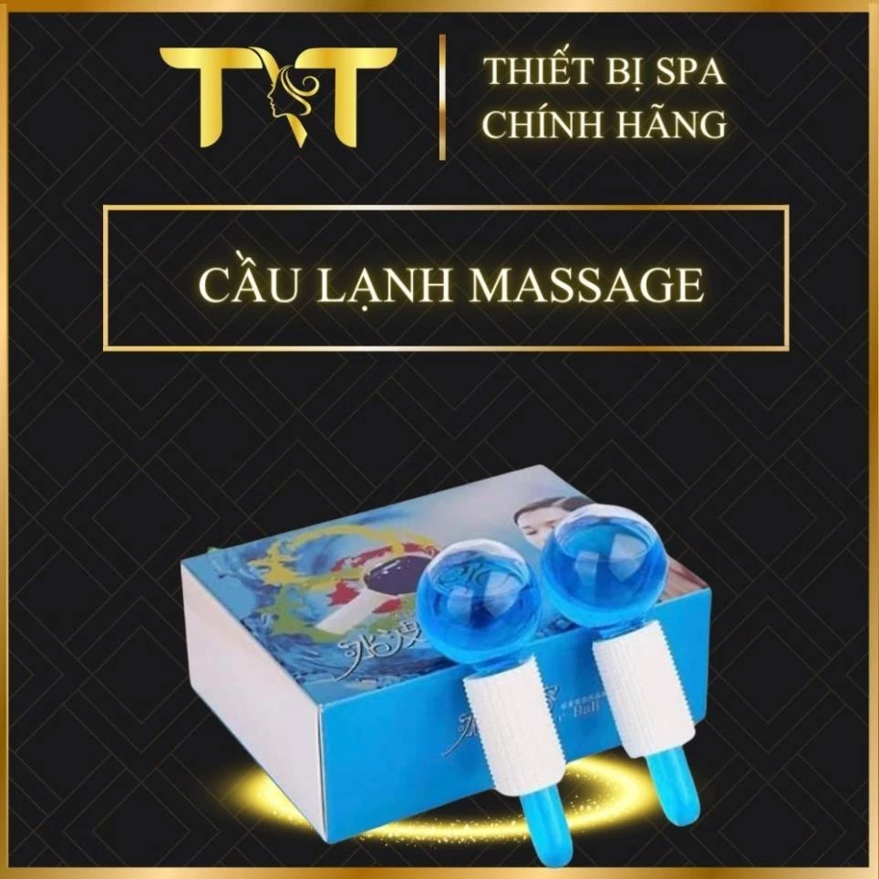 [New 2024] Quả Cầu Lạnh Massage,Cặp Cầu Lạnh Đẩy Tinh Chất Dùng Trong Spa Và Cá Nhân