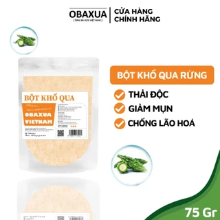 Bột khổ qua Obaxua nguyên chất 100% Organic - Mặt nạ giúp thải độc, giảm mụn, mát da