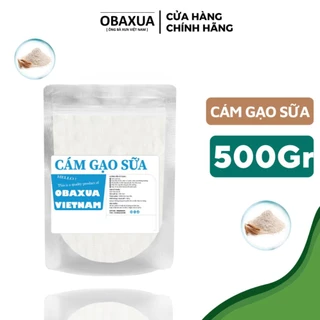 Bột cám gạo sữa [ 500Gr ] Obaxua nguyên chất hữu cơ- trắng da, dưỡng ẩm, mờ thâm sạm