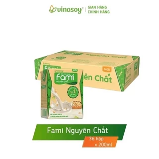 Thùng 36 hộp sữa Fami nguyên chất