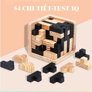 Đồ Chơi Xếp Hình Gỗ Cube Tetris Đồ Chơi Xếp Gạch Montessori Cho Bé Thông Minh Và Rèn Luyện Tính Kiên Nhẫn