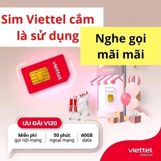 Sim 4G Viettel gói tomato đã kích hoạt sẵn dùng nghe gọi, sms, tương thích nhiều khuyễn mại...