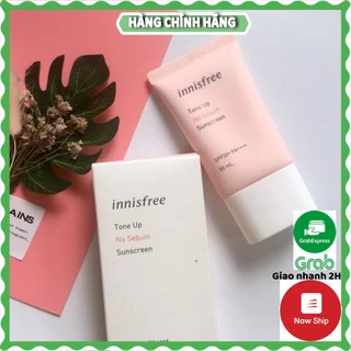 KEM CHỐNG NẮNG INNISFREE NÂNG TONE DA TRẮNG HỒNG - 50 ML - HANA