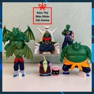 Mô Hình Dragon Ball Set 6 Nhân Vật Piccolo Và Đồng Bọn - nhân vật dragon ball -  (Kèm Thẻ)