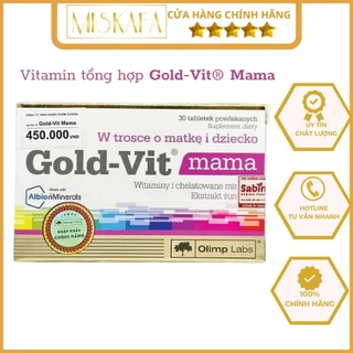 Gold-Vit® Mama - Vitamin tổng hợp bổ sung các vitamin và khoáng chất cho mẹ bầu và sau sinh, Gold Vit Mama - Chính hãng