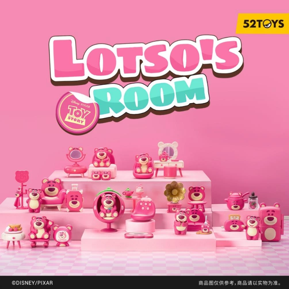 Mô hình Blind box 52Toys Candy Box Lotso's Room - Gấu Dâu Strawberry Bear's