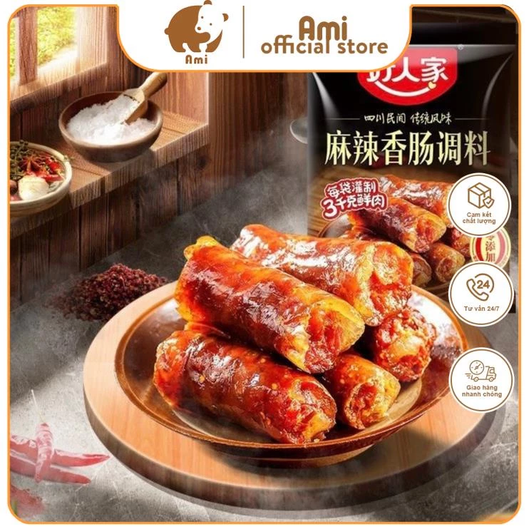 [Loại thượng hạng] Gia vị làm Xúc xích /lạp xưởng Quảng Đông chính hiệu, 1 gói dùng cho 4 kg thịt