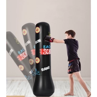 {TẶNG BƠM} Trụ đấm bốc hơi BOXING tự cân bằng tặng kèm bơm chân cao 1m2,m5 - Trò chơi vận động trẻ em