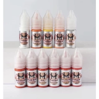 Mực xăm hoa đào ,mực phun xăm hoa tít cao cấp chính hãng siêu bám màu Lọ 10ml có lọ triết 5ml .Giá Sỉ Hót Hót