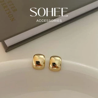 Khuyên tai nữ mạ vàng 18K kiểu dáng basic Sohee Accessories phụ kiện nữ tính, sang chảnh - BT70