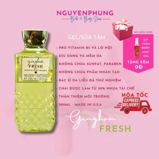 Gel/sữa tắm Gingham Fresh 295ml - Bath and Body Works