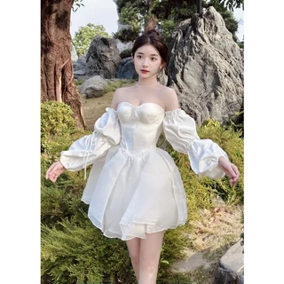 ANGEL DRESS (PHIÊN BẢN VẢI HOLIDAY) VÁY CÔNG CHÚA TAY VÀ TÙNG PHỒNG