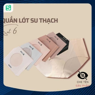 Quần Lót Nữ 6 Hộp Không Lộ Ngấn, Đồ Lót Nữ Chất Liệu Su Thạch Siêu Mỏng Tàng Hình Êm Ái Thấm Hút Mồ Hôi Emoshop1