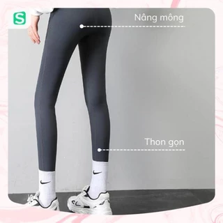 Quần Legging Nữ Sermala Cao Super Model Gen Bụng Nâng Mông Giữ Nhiệt, Quần Legging Dài Mềm Mại Hàng Quảng Châu