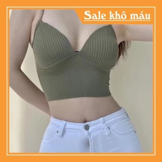 Áo Lót Ngực Sermala Siêu Sang Chảnh, Áo Bra Cotton Gân Tăm Co Dãn Đệm Mút Nâng Ngực Gợi Cảm Vittorshop