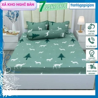 Ga Trải Giường (không kèm gối)1m8x2m 2mx2m2 chất liệu cotton poly cao cấp