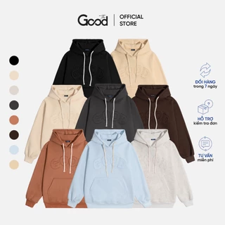 Áo Hoodie THE GOOD Hoạ Tiết Chữ Thêu , Áo Hoodie Unisex Form Rộng Basic - Hàng mới về