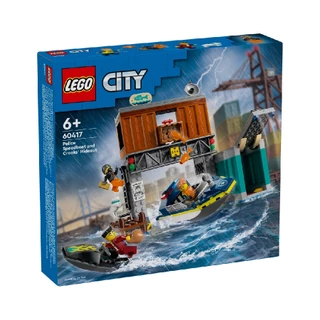 Đồ Chơi Lắp Ráp Tàu Cảnh Sát Và Hang Ổ Tội Phạm LEGO CITY 60417 (311 chi tiết)