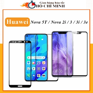 Cường lực huawei nova 3 3i nova 3e nova 2i 4e nova 5 5T p30 lite y9 prime 2019 y7 pro full màn tổng hợp Kính-[9D]