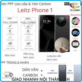 Dán PPF & Vân Carbon Leitz Phone 1 cho màn hình,mặt lưng, full viền loại trong, nhám chuẩn xịn