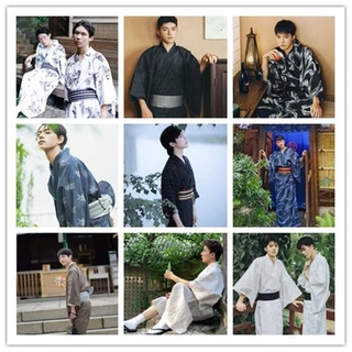 Áo Kimono Yukata Samurai Truyền Thống Nhật Bản 12.30 Làm Đạo Cụ Chụp Ảnh Phong Cách Samurai Nhật Bản Cho Nam