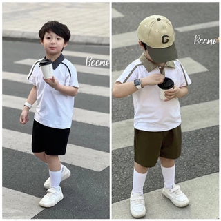 Set bộ polo áo cotton, quần đũi Beemo FASHION bé trai