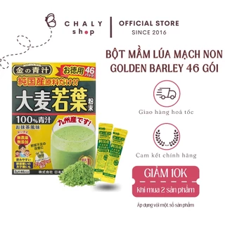 Bột mầm lúa mạch non giàu vitamin và khoáng chất Grass Barley Golden 46 gói x 3g Nhật