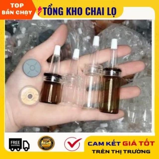 [Buôn Sỉ Giá Tốt] Chai Lọ Chiết Serum 5ml, 10ml Bộ 3 Nút ❤ Vỏ Chiết Tế Bào Gốc, Tinh Chất Thủy Tinh