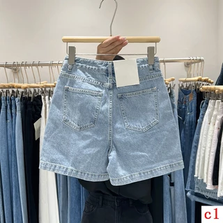 Quần Short Denim Dáng Chữ A Lưng Cao Thời Trang Mùa Hè Mới 2022