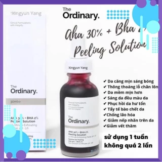 Serum tẩy da chết The Ordinary AHA 30% + BHA 2% Peeling Solution size 30ml! @