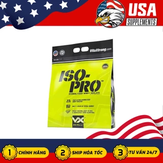 VITAXTRONG ISO PRO WHEY PROTEIN - SỮA cải thiện HYDROLYZED WHEY PROTEIN THỦY PHÂN tiêu thụ cực nhanh (8 LBS)