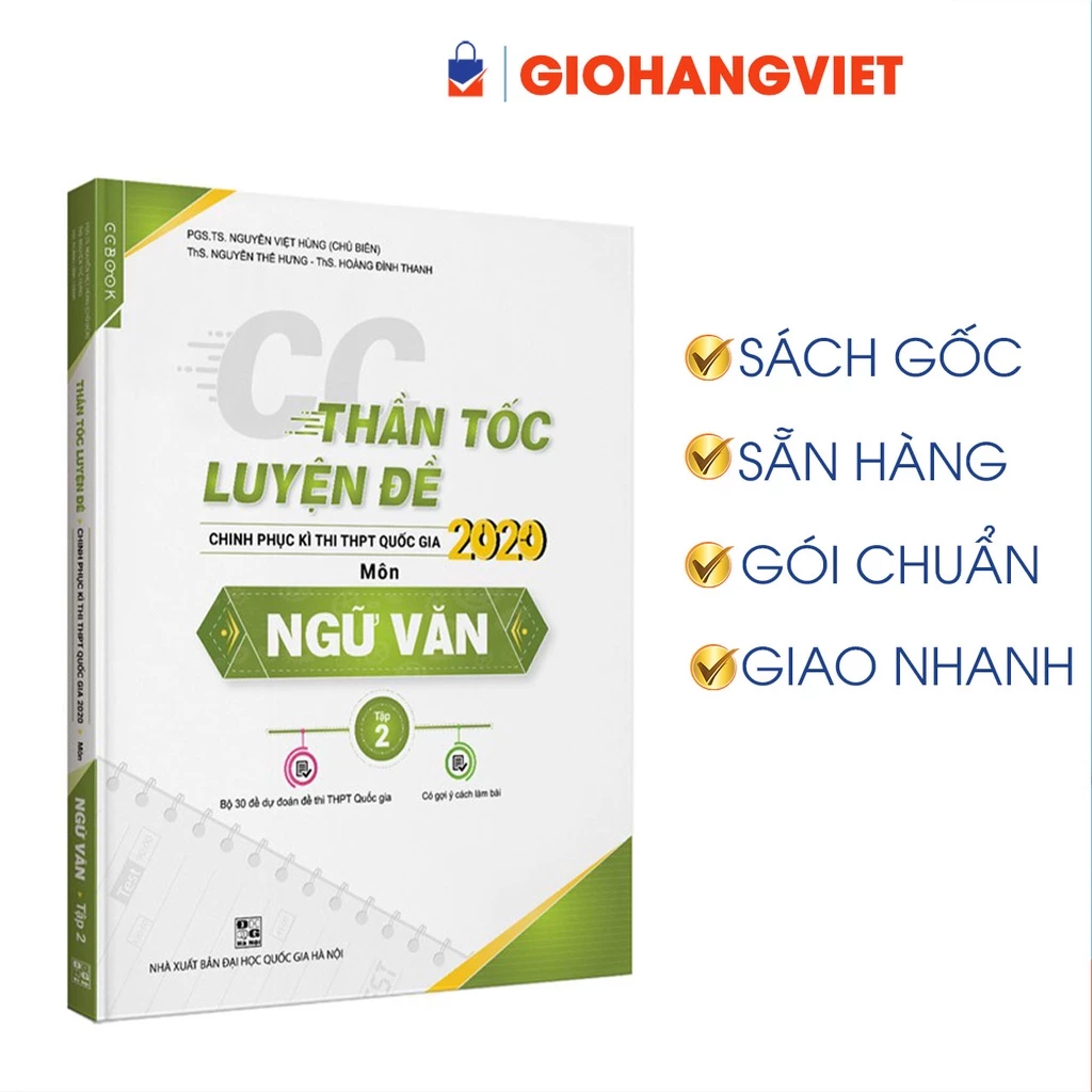 Sách - CC Thần tốc luyện đề 2020 môn Ngữ văn tập 2