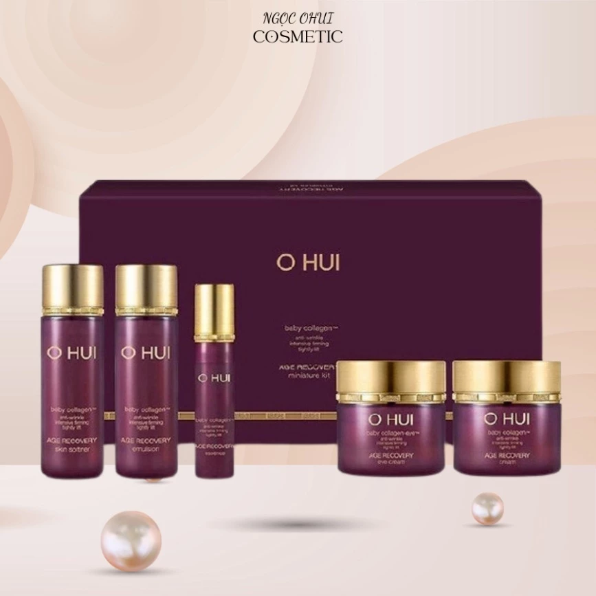 [NEW] Set Ohui mini 5 sản phẩm hỗ trợ giảm lão hóa và cải thiện nếp nhăn mini Age Recovery