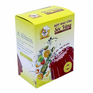 (Hộp 10 gói) Bột thạch rau câu con sóc vàng ( 12g)