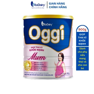 Sữa bột Oggi Mum 900g giúp thai kì khỏe mạnh, tiêu hóa tốt, tăng đề kháng - VitaDairy