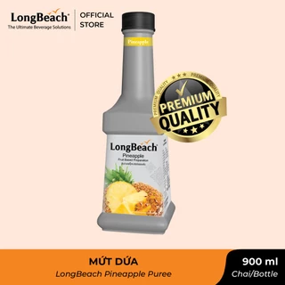 Mứt Trái Cây pha chế vị Dứa (Sinh Tố) - LongBeach Pineapple Puree 900ml