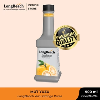 Mứt Trái Cây Pha Chế vị Cam Yuzu (Sinh Tố) - LongBeach Yuzu Orange Puree 900ml