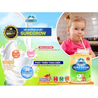 Sữa tăng cân Nature One SureGrow số 2 cho bé từ 6-12 tháng tuổi